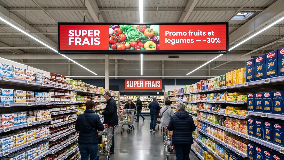 Affichage LED pour boulangerie et commerce alimentaire : guide 2026
