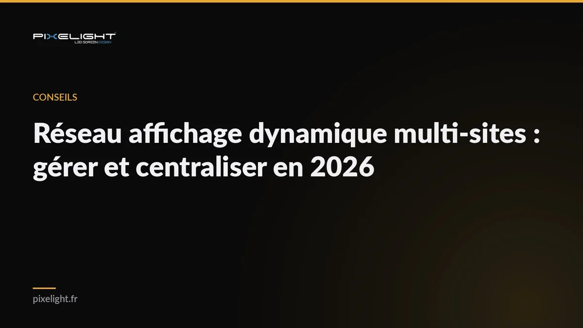 Réseau affichage dynamique multi-sites : gérer et centraliser en 2026