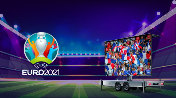 Diffusez l'Euro 2021 depuis nos écrans géants led mobiles